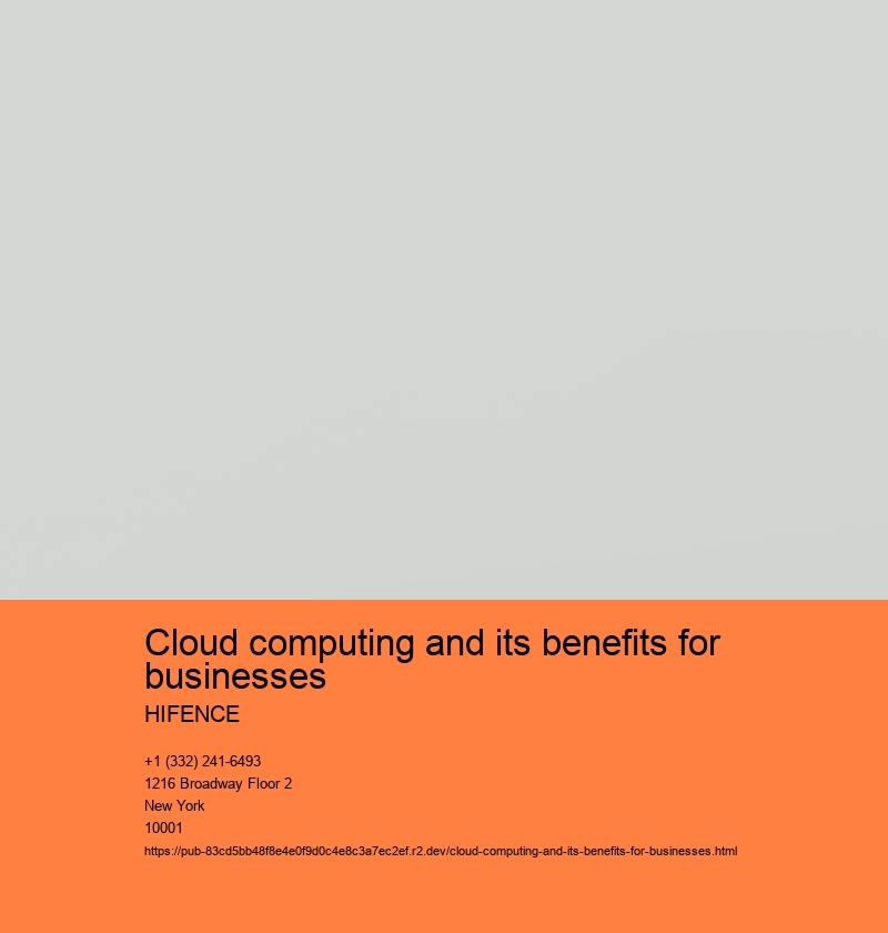 Cloud computing and its benefits for businesses HIFENCE Cost savings and efficiency