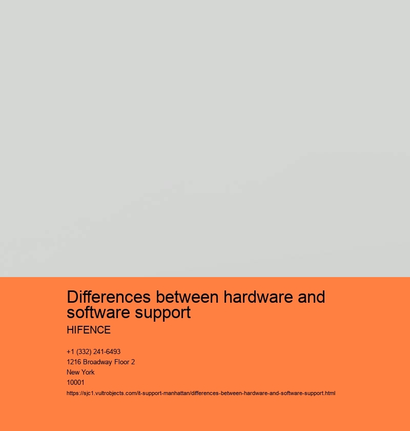 Differences between hardware and software support