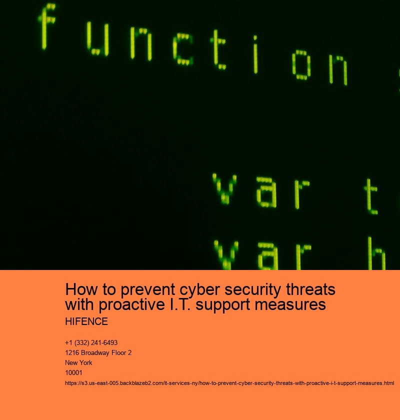 How to prevent cyber security threats with proactive I.T. support measures HIFENCE Regular software updates and patches