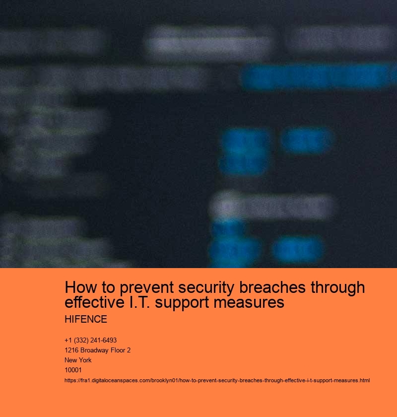 How to prevent security breaches through effective I.T. support measures HIFENCE Implement strong password policies