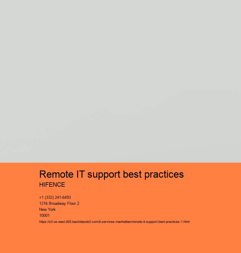 Remote IT support best practices  HIFENCE Remote IT support best practices