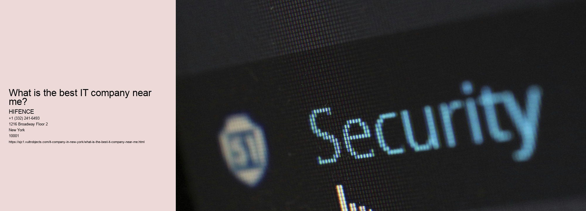 What is the best IT service in New york city? Reveal the top option for your company today!