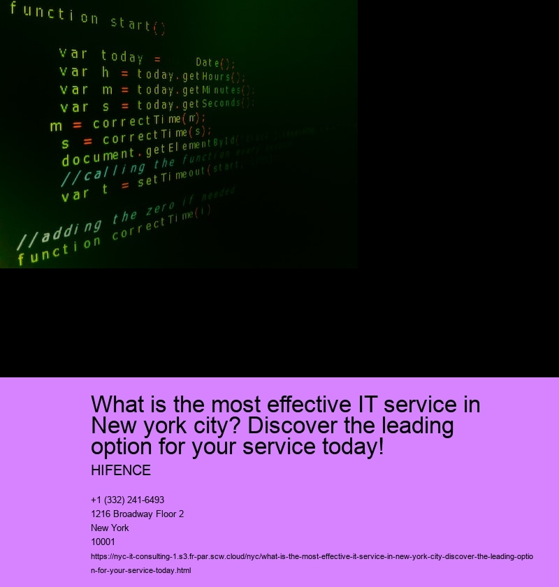 What is the most effective IT service in New york city? Discover the leading option for your service today!