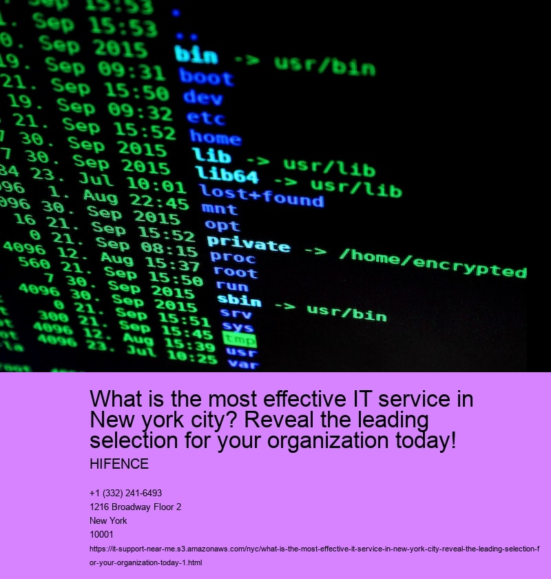 What is the most effective IT service in New york city? Reveal the leading selection for your organization today!