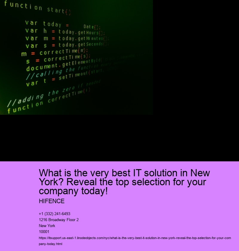 What is the very best IT solution in New York? Reveal the top selection for your company today!