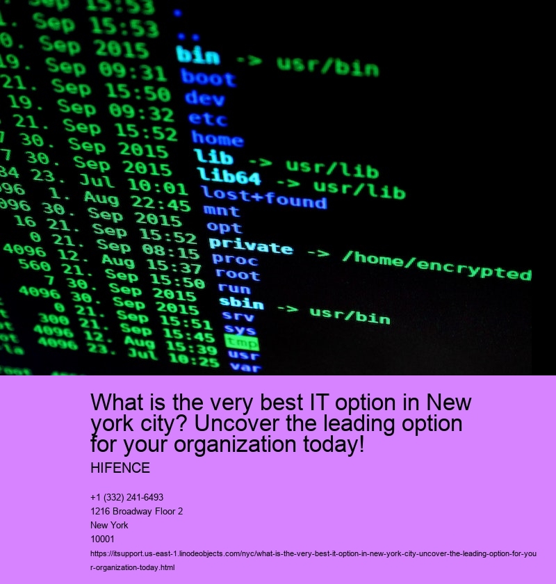 What is the very best IT option in New york city? Uncover the leading option for your organization today!