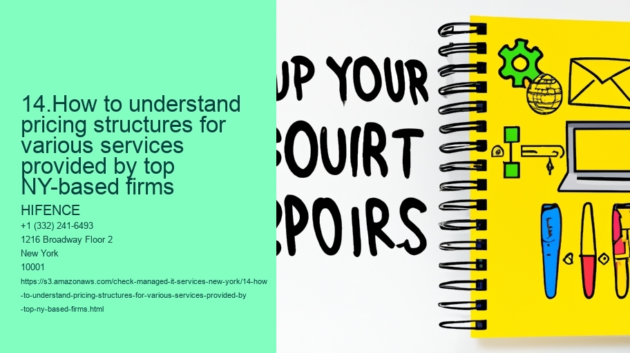 14.How to understand pricing structures for various services provided by top NY-based firms 