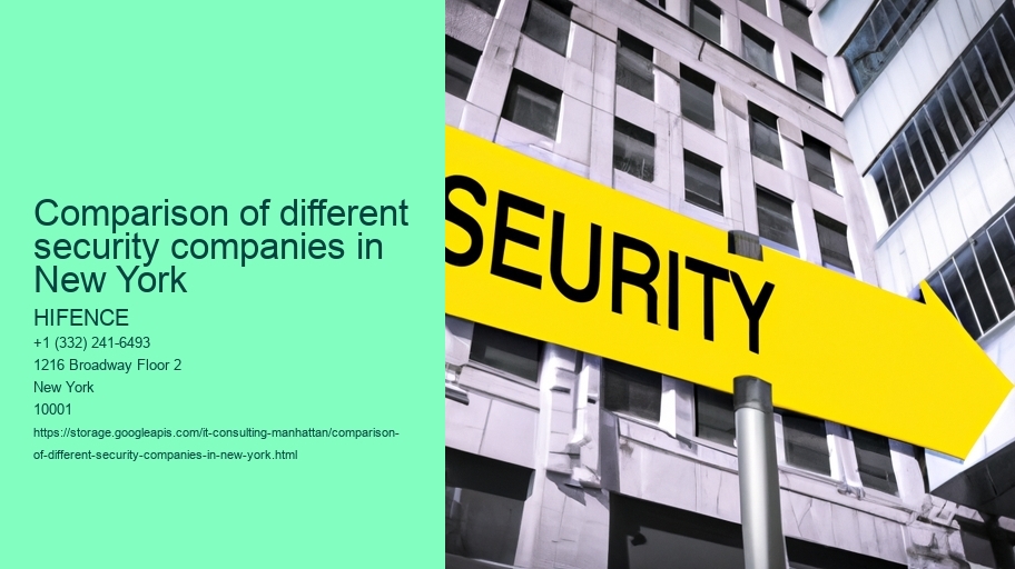 Comparison of different types of security services available in NYC 