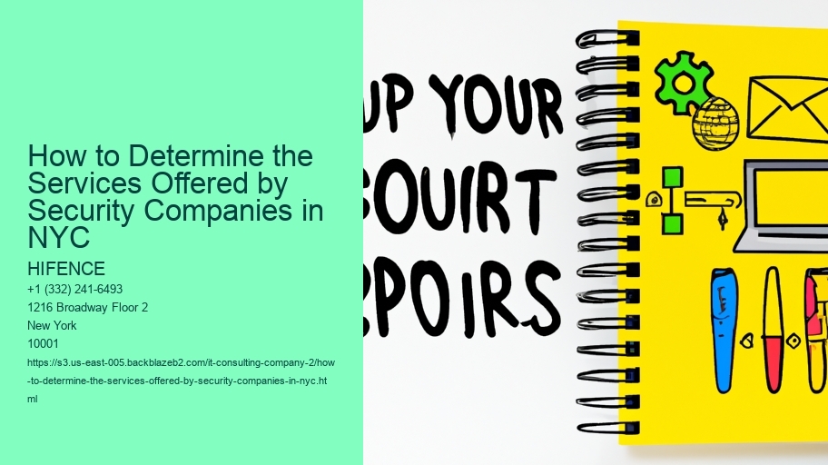 How to Determine the Services Offered by Security Companies in NYC