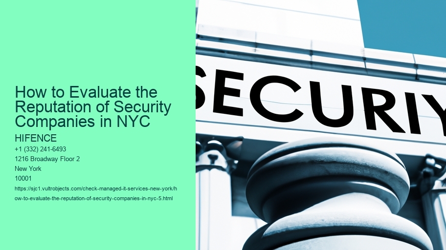 How to Evaluate the Reputation of Security Companies in NYC