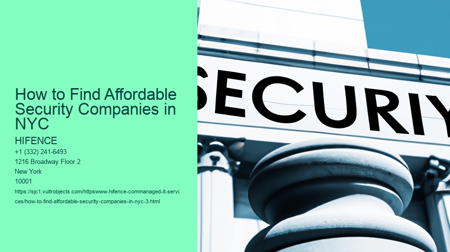 How to Find Affordable Security Companies in NYC