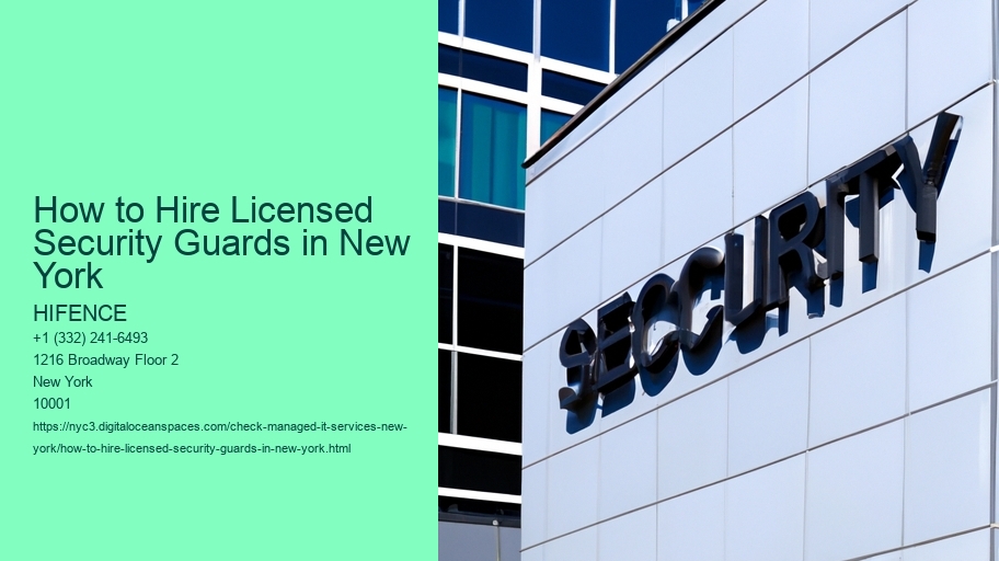How to Hire Licensed Security Guards in New York 