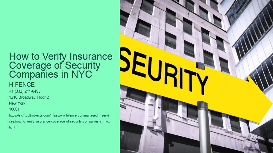 How to Verify Insurance Coverage of Security Companies in NYC
