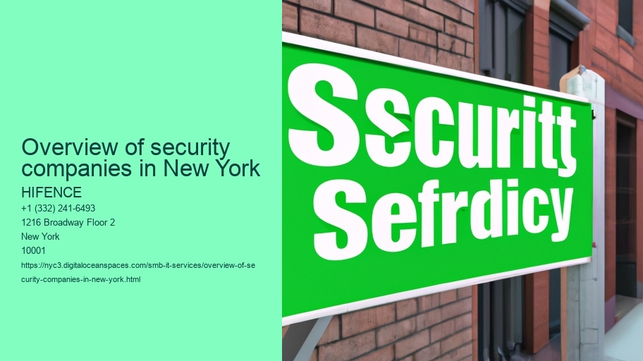 Overview of security companies in New York