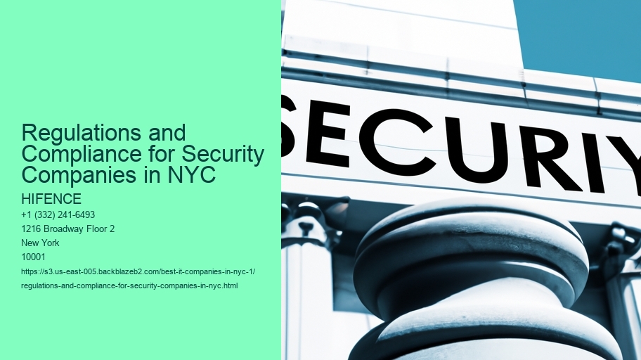 Regulations and Compliance for Security Companies in NYC