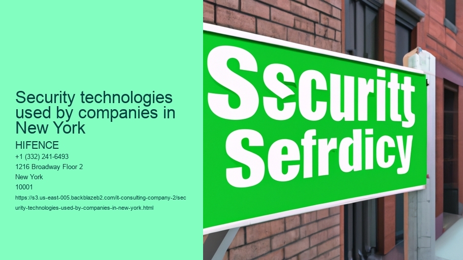 Security technologies used by companies in New York 