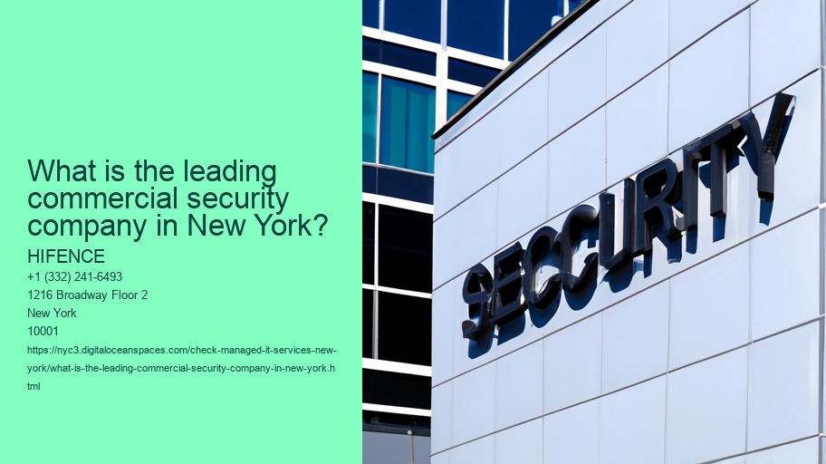 What is the leading commercial security company in New York?
