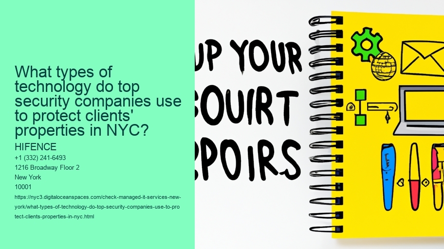 What types of technology do top security companies use to protect clients' properties in NYC?