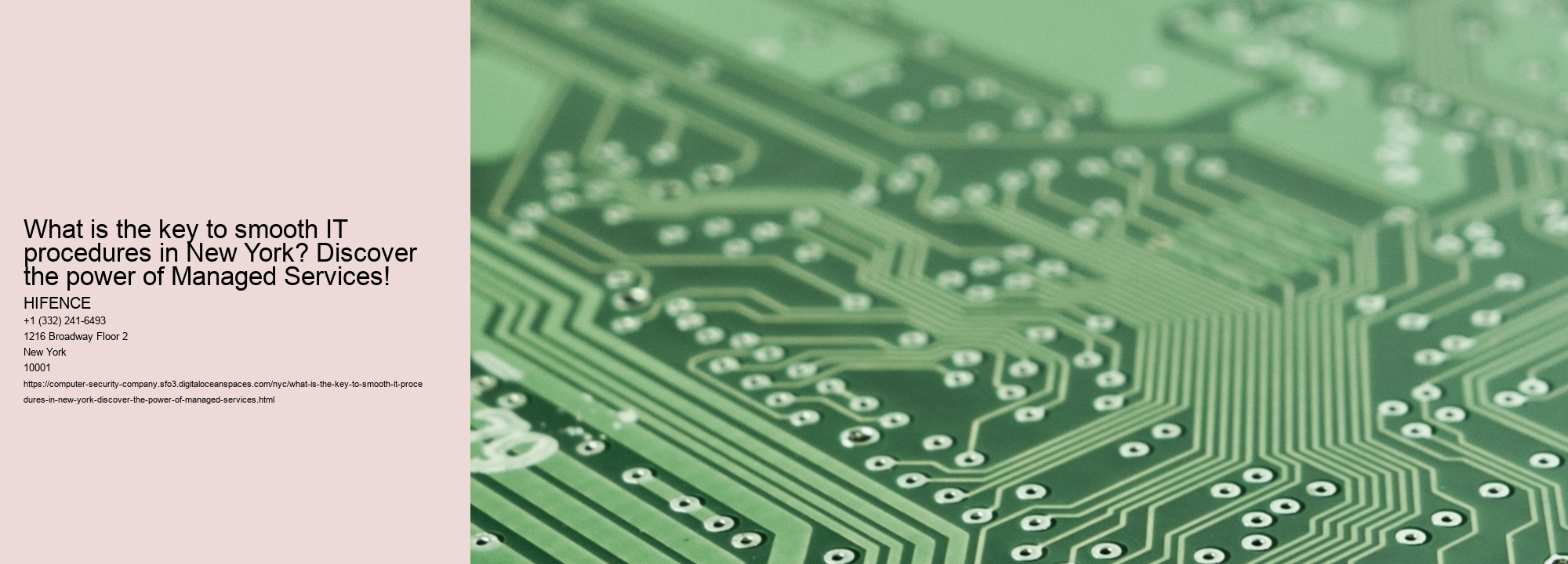 What is the key to smooth IT procedures in New York? Discover the power of Managed Services!