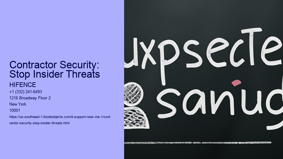 Contractor Security: Stop Insider Threats