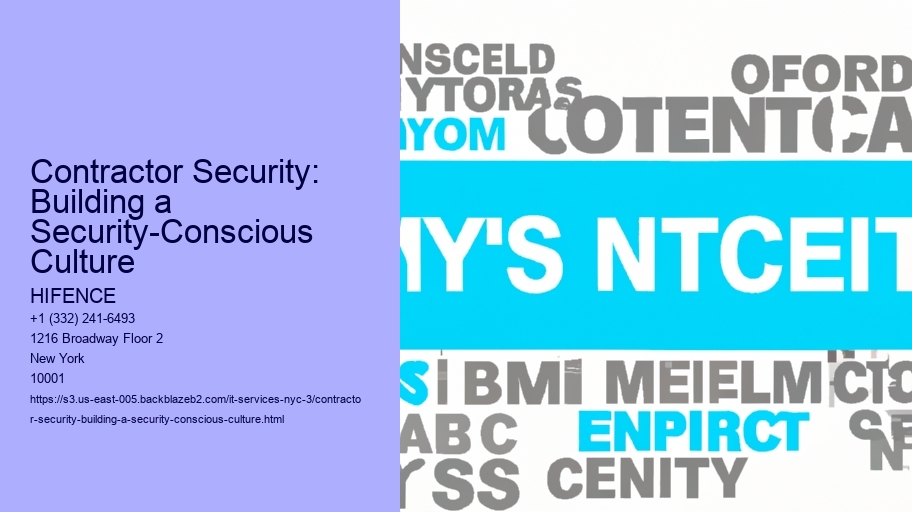 Contractor Security: Building a Security-Conscious Culture