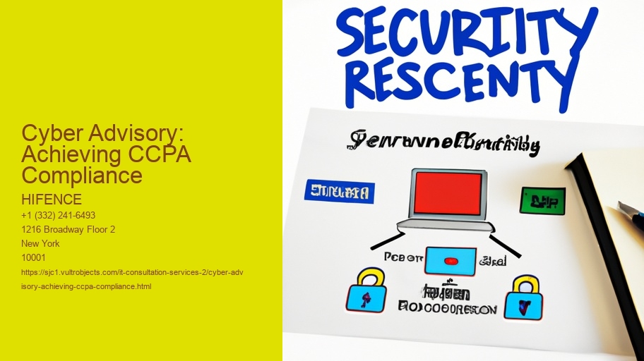 Cyber Advisory: Achieving CCPA Compliance