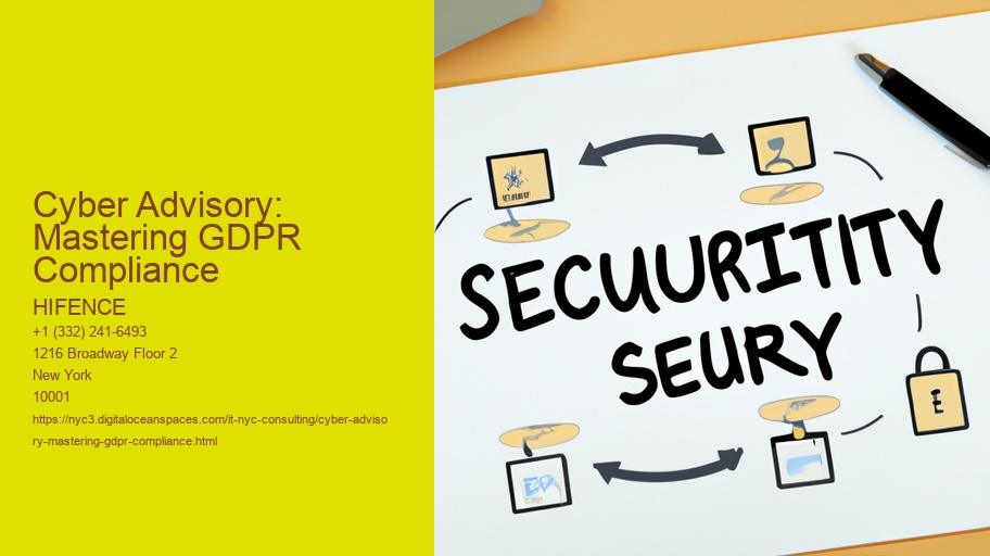 Cyber Advisory: Mastering GDPR Compliance