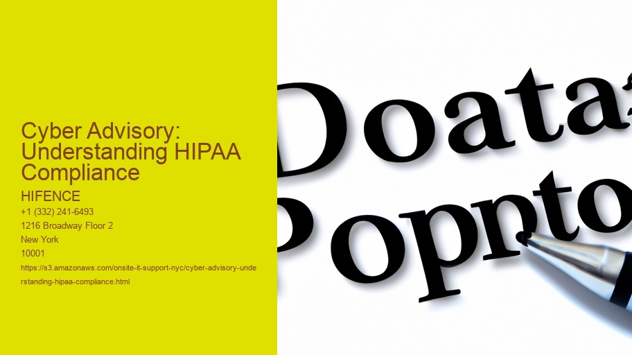 Cyber Advisory: Understanding HIPAA Compliance