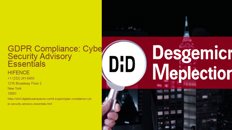 GDPR Compliance: Cyber Security Advisory Essentials