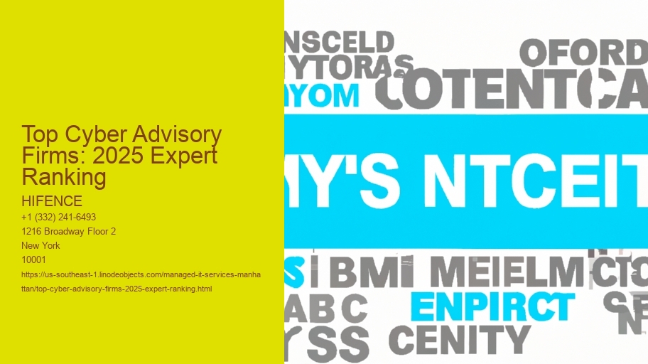 Top Cyber Advisory Firms: 2025 Expert Ranking