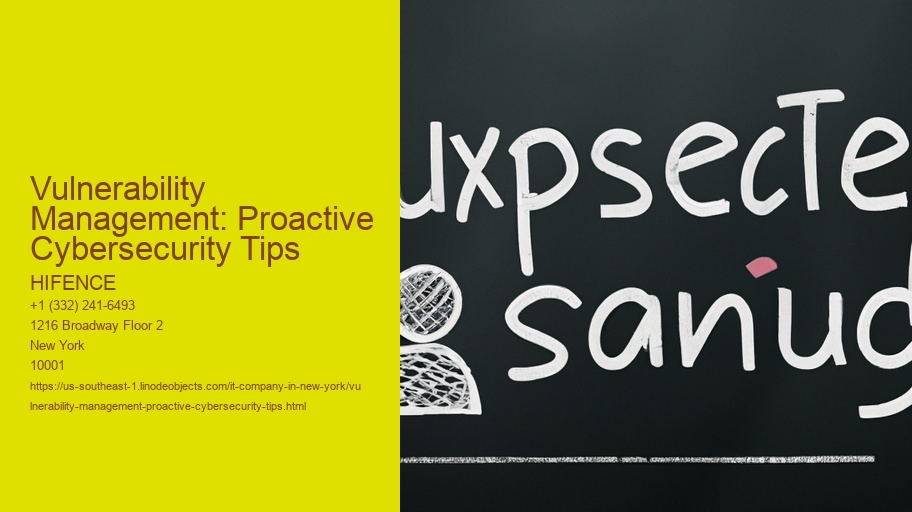 Vulnerability Management: Proactive Cybersecurity Tips