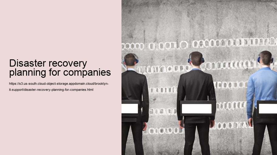 Disaster recovery planning for companies