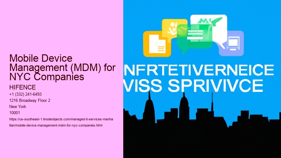 Mobile Device Management (MDM) for NYC Companies