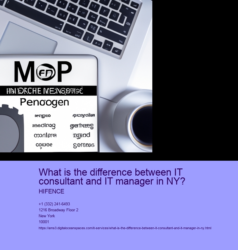 What is the difference between IT consultant and IT manager in NY?