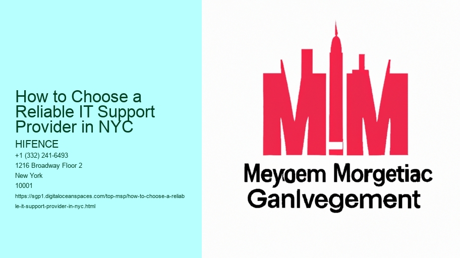 How to Choose a Reliable IT Support Provider in NYC