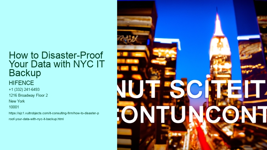 How to Disaster-Proof Your Data with NYC IT Backup