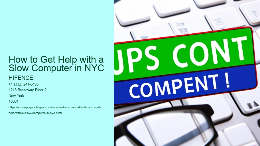 How to Get Help with a Slow Computer in NYC