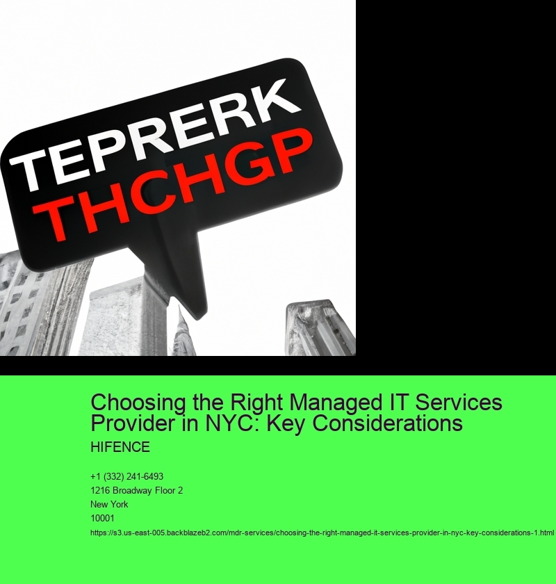Choosing the Right Managed IT Services Provider in NYC: Key Considerations