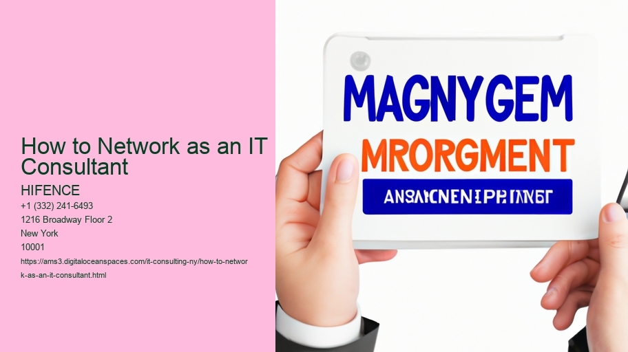 How to Network as an IT Consultant