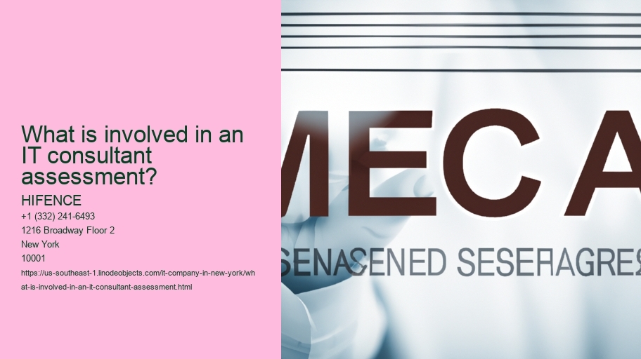 What is involved in an IT consultant assessment?