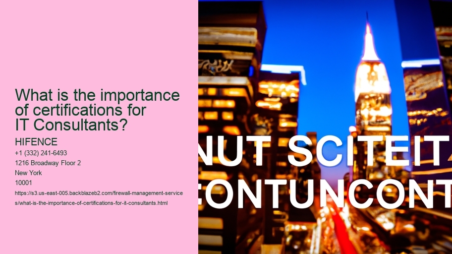 What is the importance of certifications for IT Consultants?