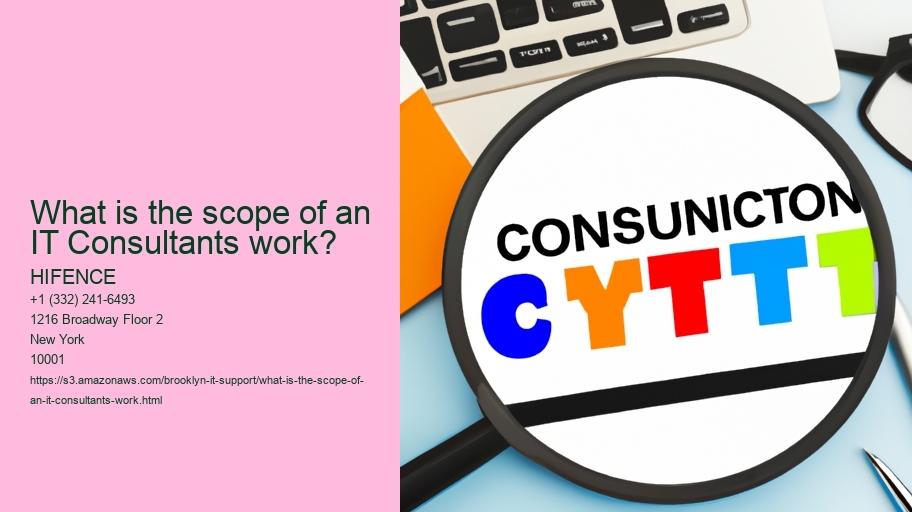 What is the scope of an IT Consultants work?