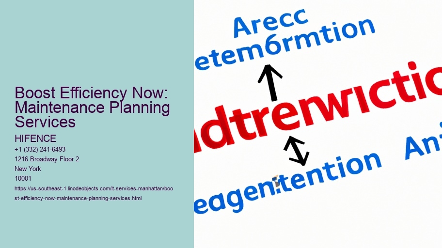 Boost Efficiency Now: Maintenance Planning Services