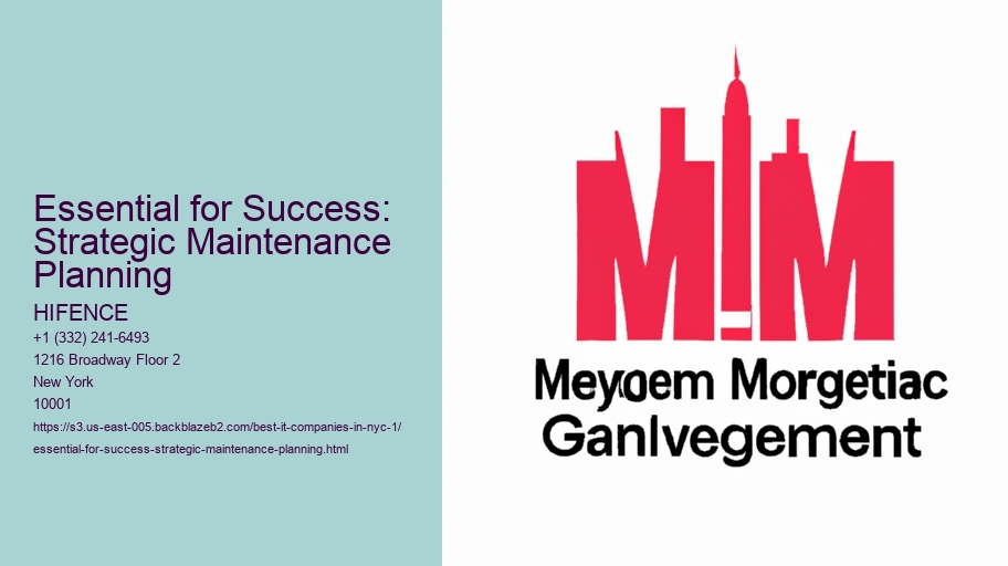 Essential for Success: Strategic Maintenance Planning