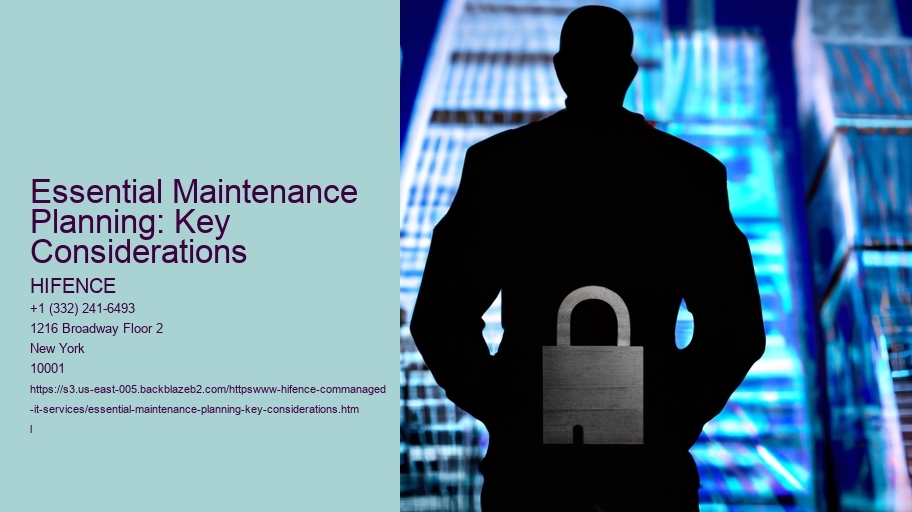 Essential Maintenance Planning: Key Considerations