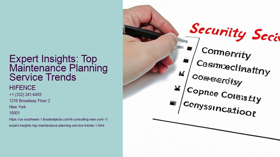 Expert Insights: Top Maintenance Planning Service Trends