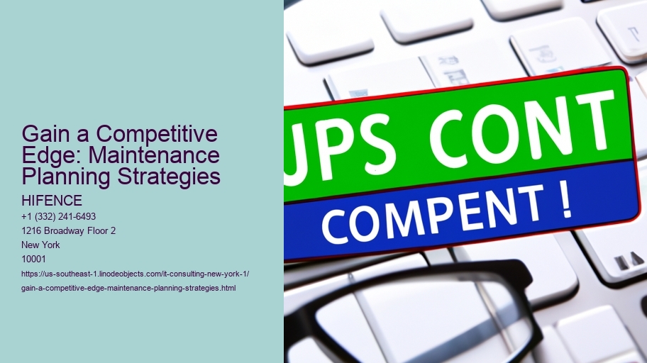 Gain a Competitive Edge: Maintenance Planning Strategies