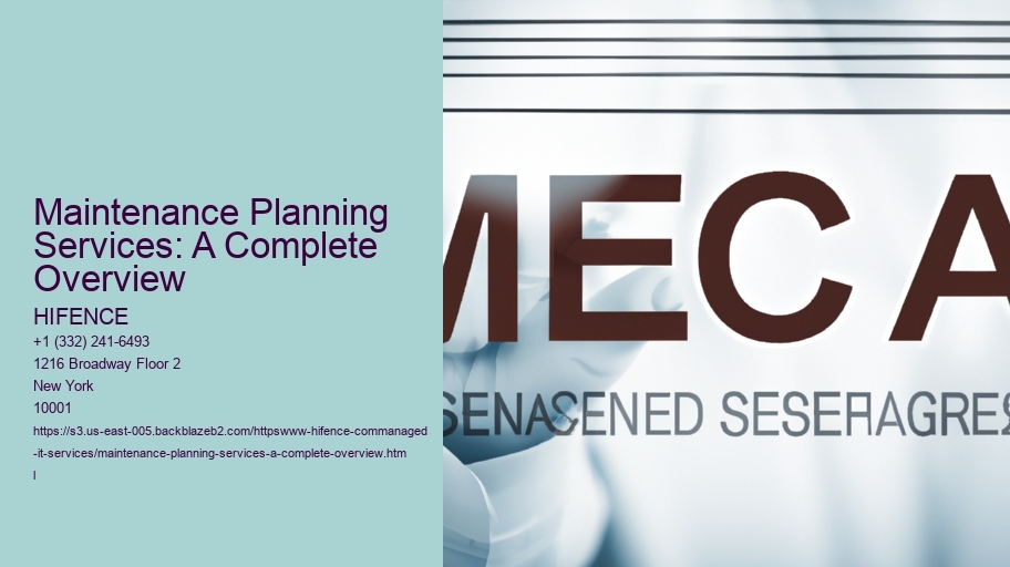 Maintenance Planning Services: A Complete Overview