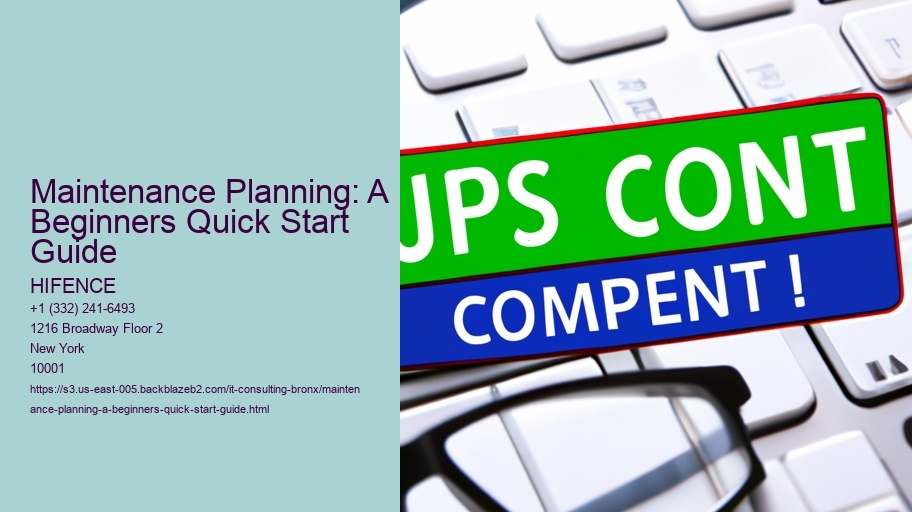 Maintenance Planning: A Beginners Quick Start Guide