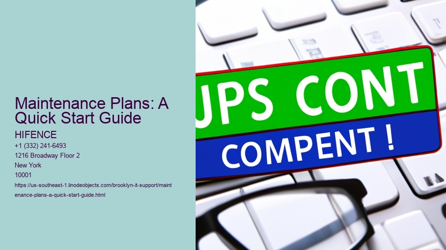 Maintenance Plans: A Quick Start Guide